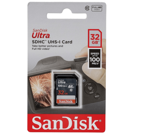 Thẻ nhớ SDHC Sandisk Ultra 32GB 100Mb/S